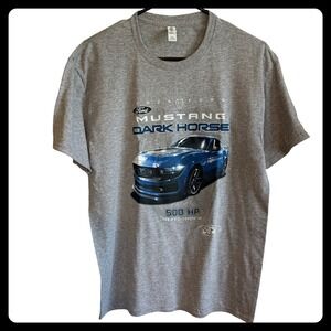 NWOT JERZEES Ford Mustang Horse T-Shirt 2024 500 HP Gen 4 5.0L Coyote V8 Car